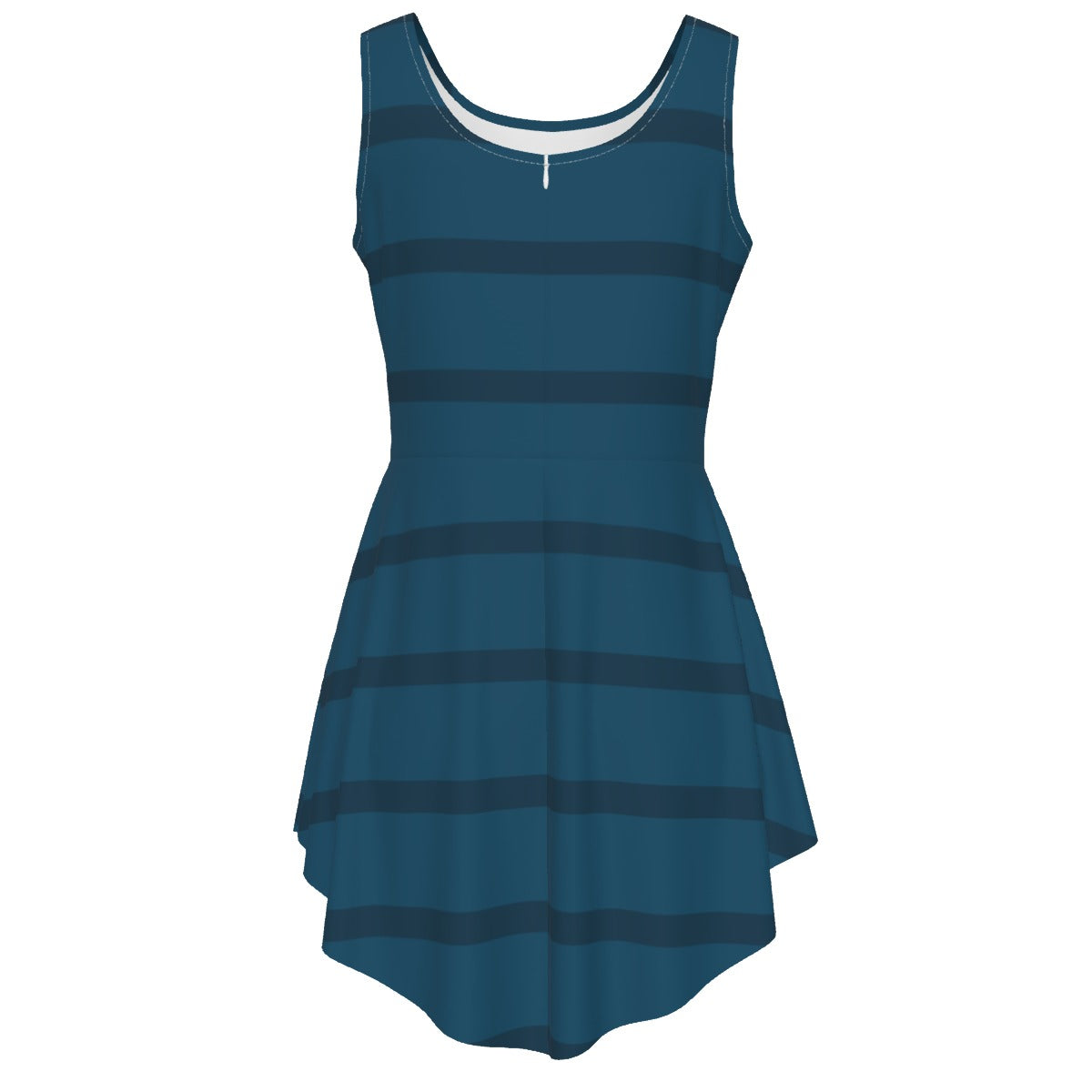 Villa Blvd Marina Nocturnal Striped Tank Dress