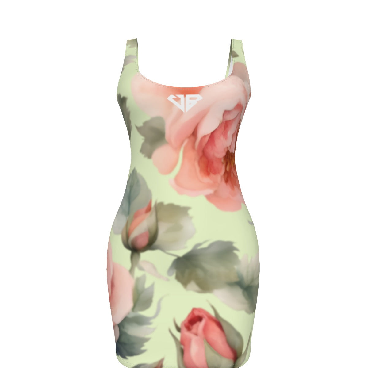 Villa Blvd ⱯPEX Diamond Blush Floral Accent Bodycon Dress