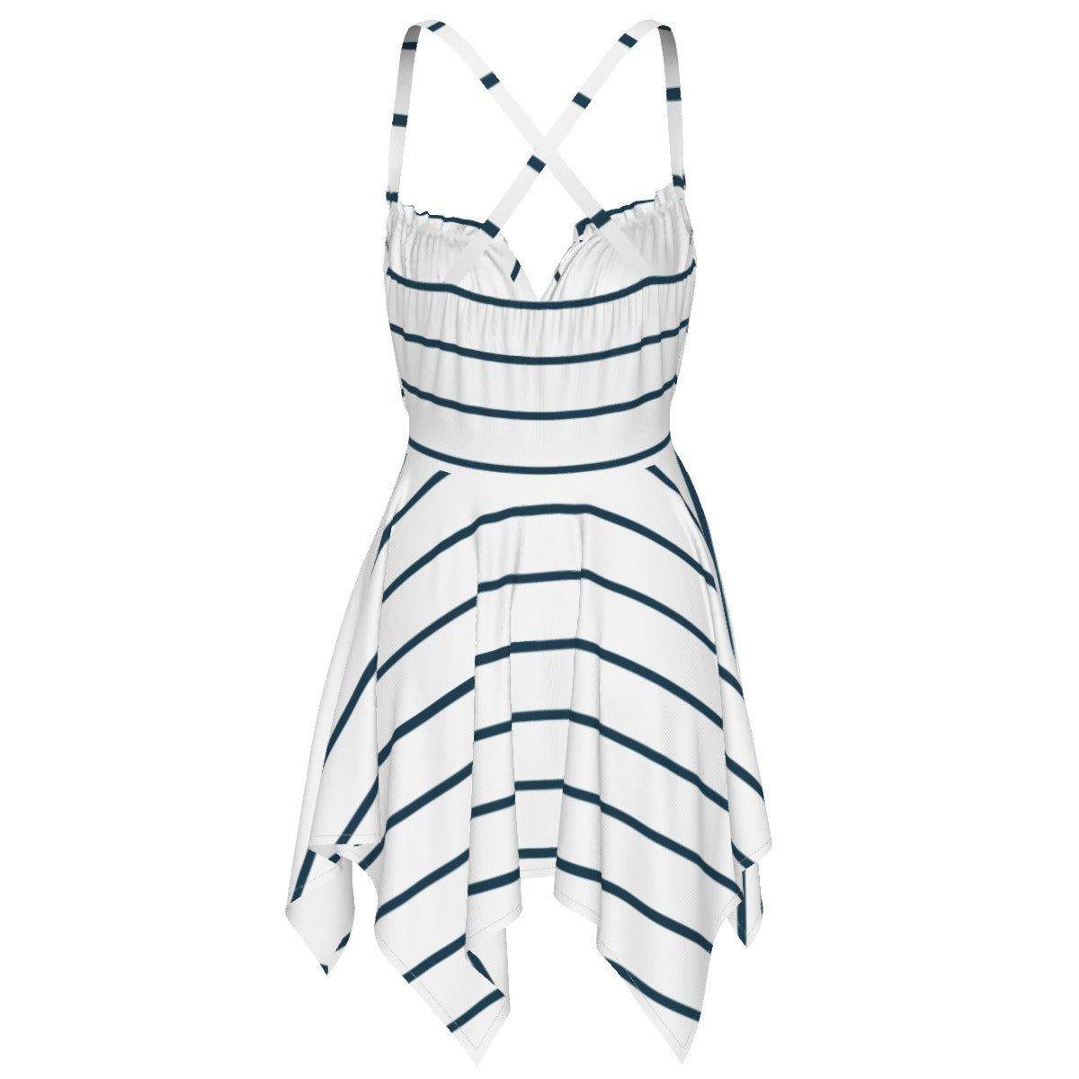 Villa Blvd Marina Nocturnal Striped Dress