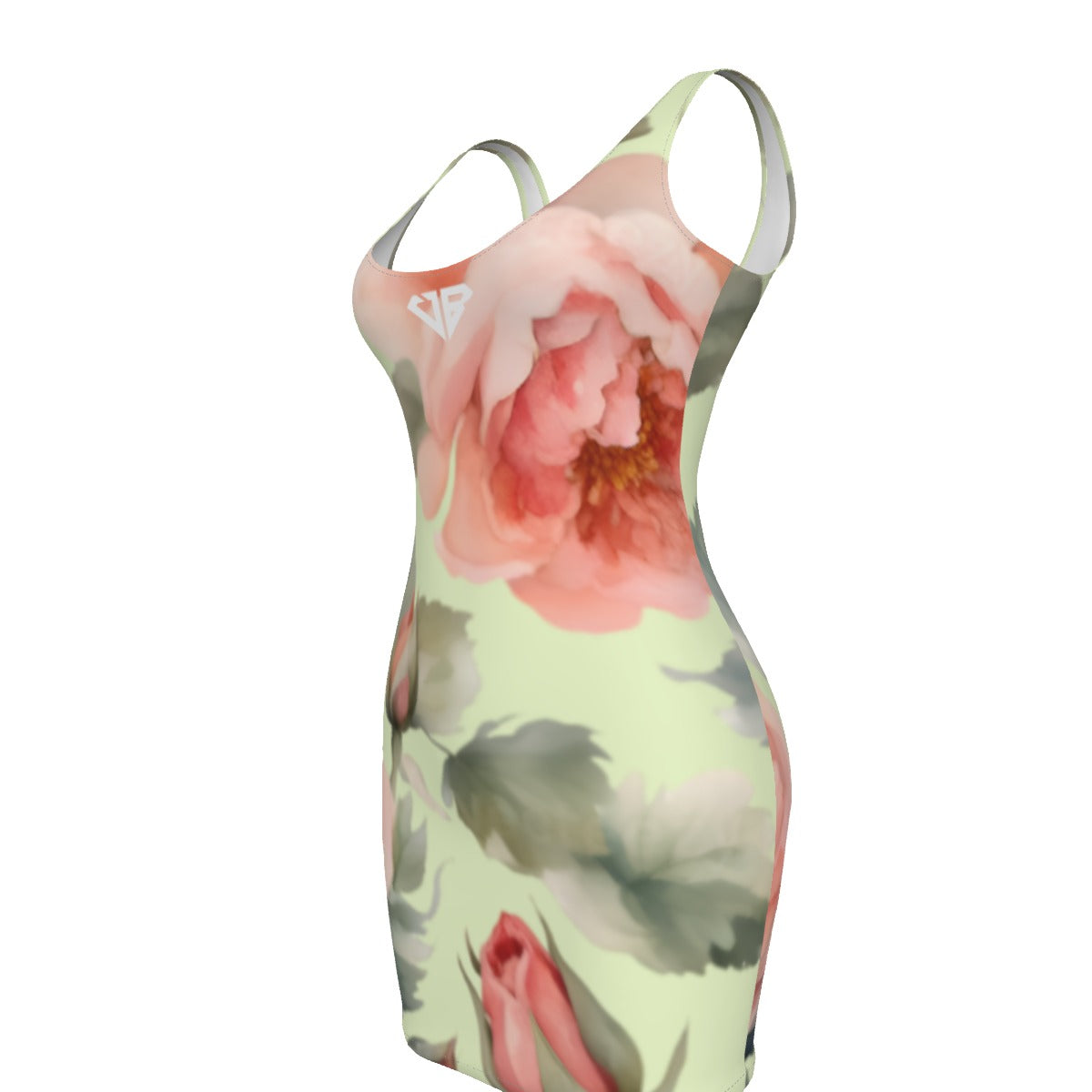 Villa Blvd ⱯPEX Diamond Blush Floral Accent Bodycon Dress