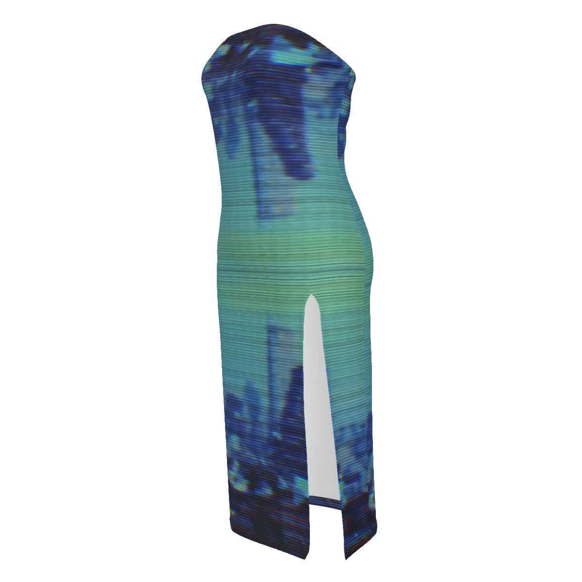 Villa Blvd City Glitch Bandeau Dress