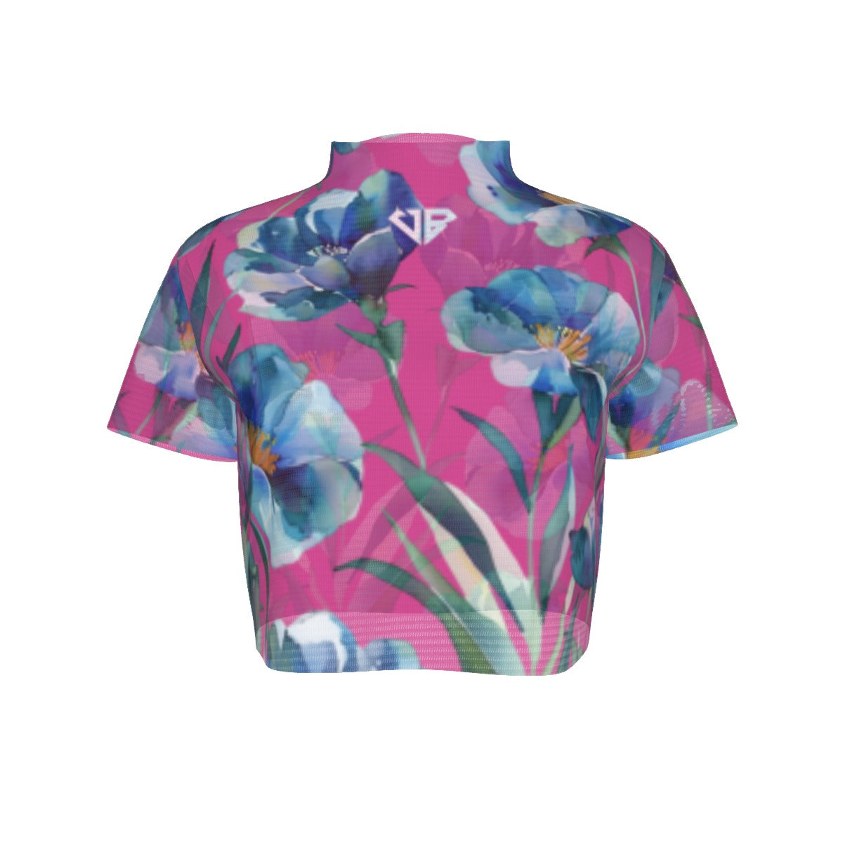 Villa Blvd ⱯPEX Diamond Mulberry Floral Accent Crop Top