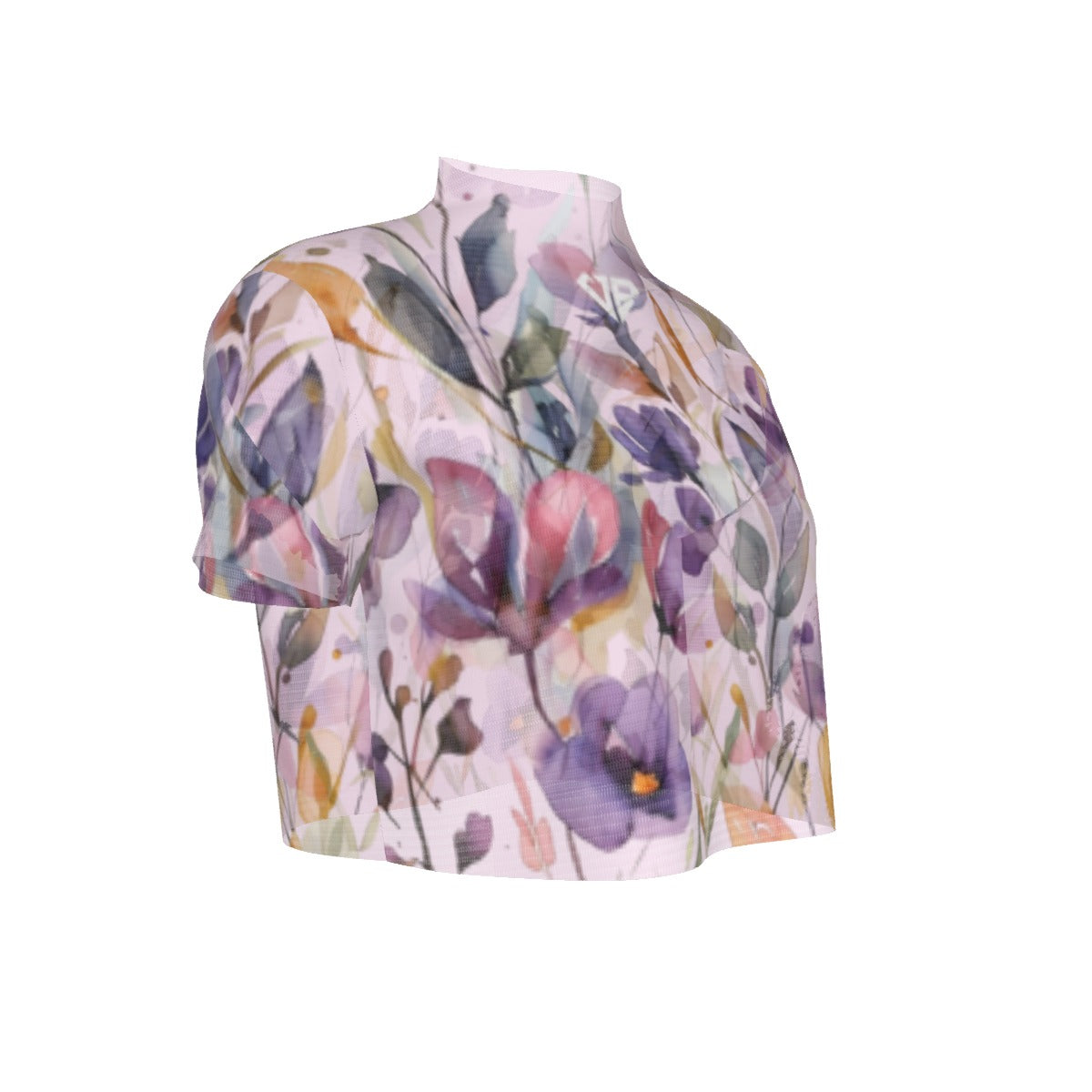 Villa Blvd ⱯPEX Diamond Indigo Floral Accent Crop Top