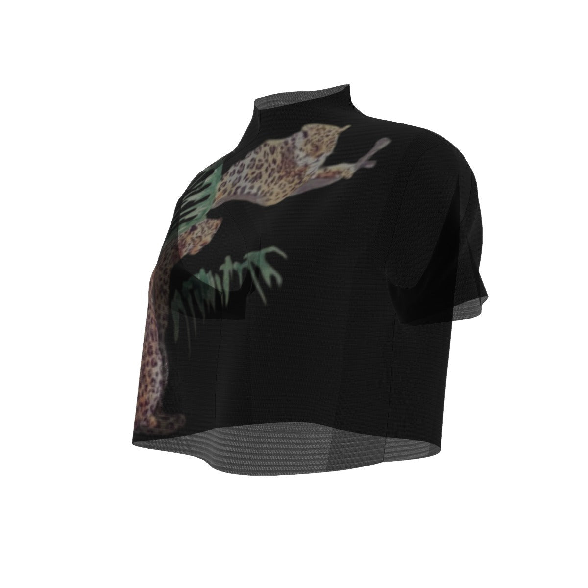 Villa Blvd Arbor Feline Mesh Crop Top