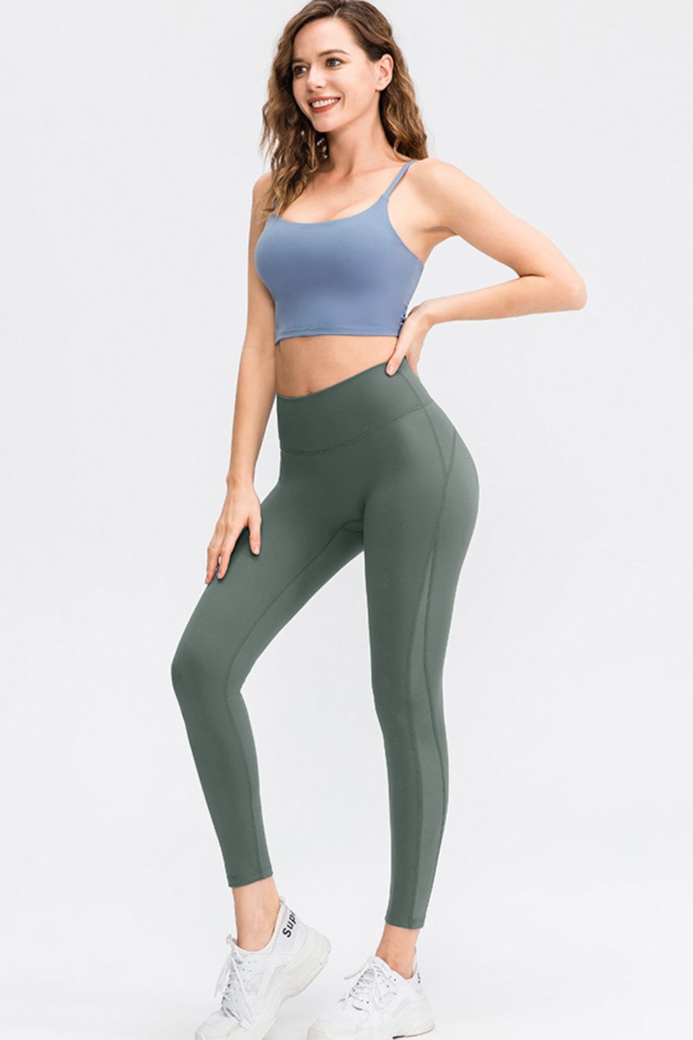 VILLA ACTIVE Wide Waistband Slim Fit Long Sports Pants ☛ Multiple Colors Available ☚