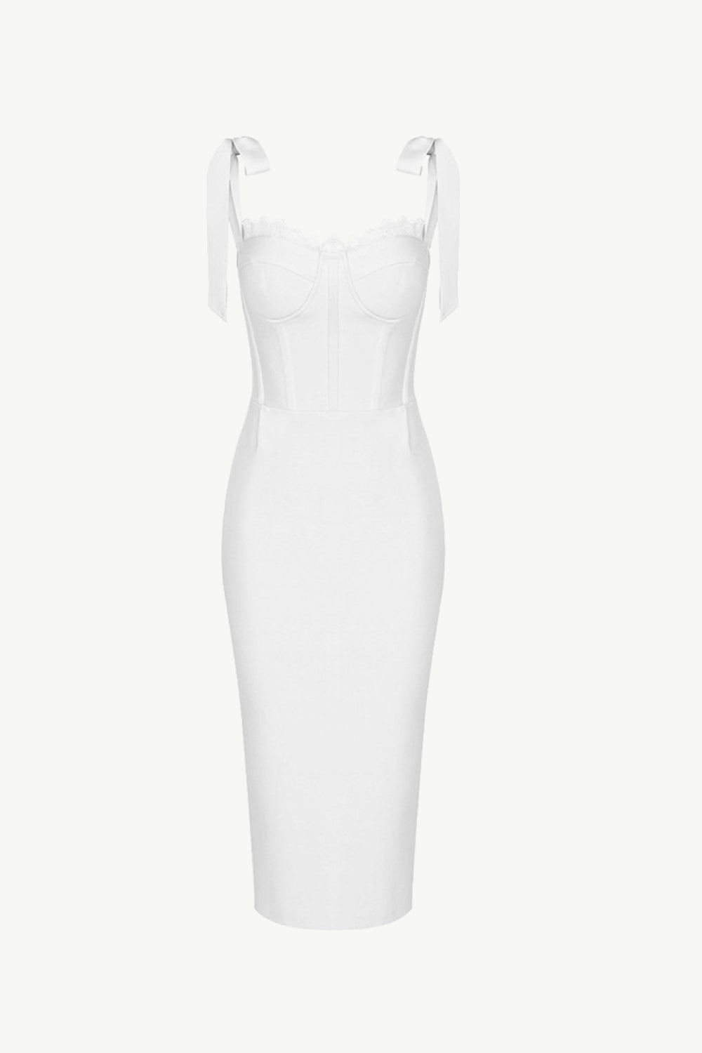 Villa Blvd Lace Trim Sweetheart Bandage Dress