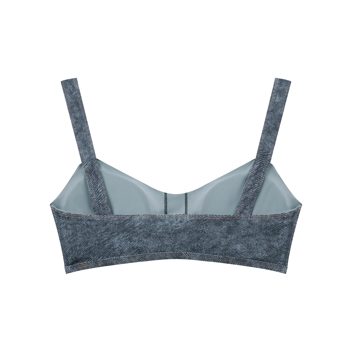 Villa Blvd Denim Imprimer Sports Bra ☛ Multiple Colors Available ☚