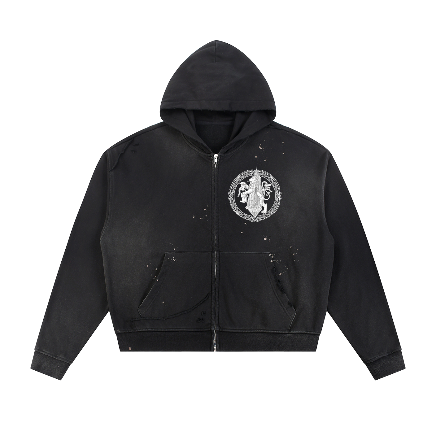 Villa Blvd The Lion's Seal Fleece Zip Hoodie ☛ Multiple Colors Available ☚
