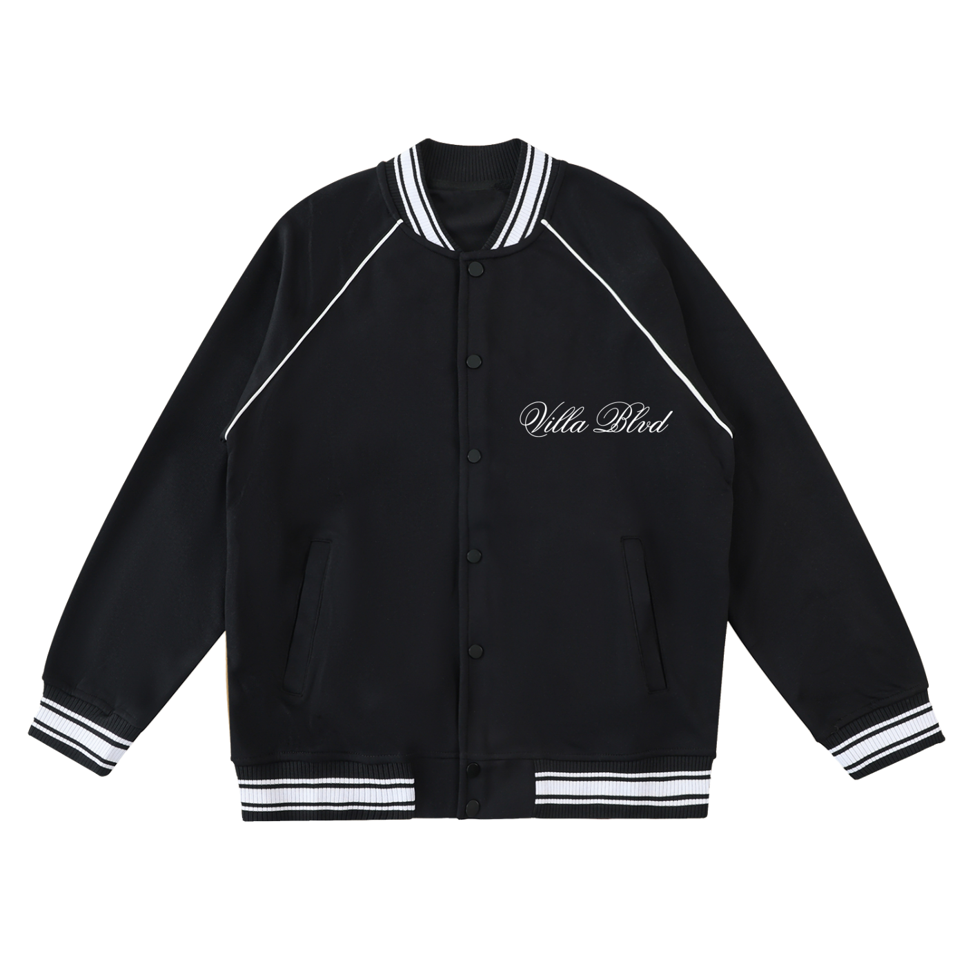 Villa Blvd Avenir Contrast Varsity Jacket ☛ Multiple Colors Available ☚