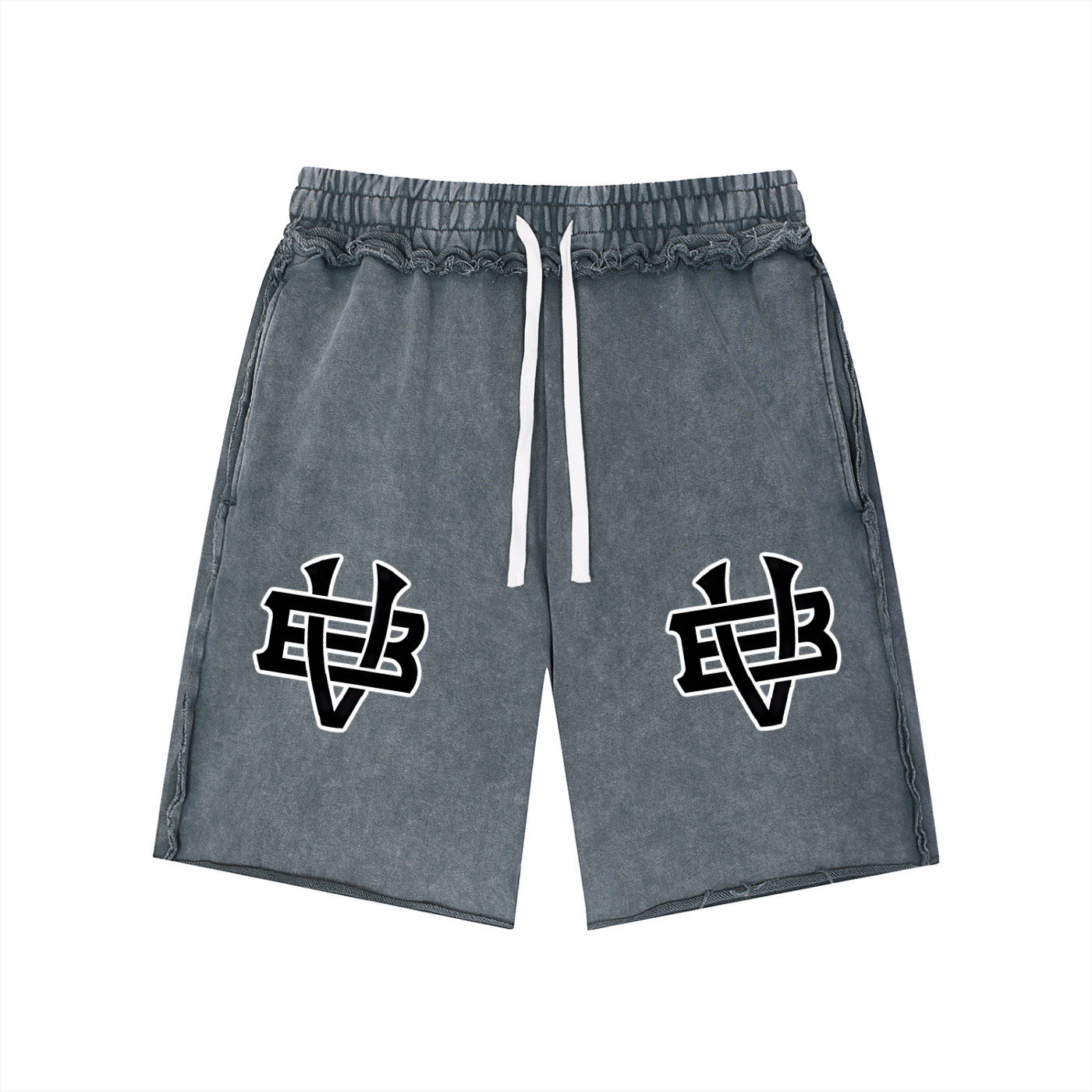 Villa Blvd Mineral Washed Raw Edge Shorts  ☛ Multiple Colors Available ☚
