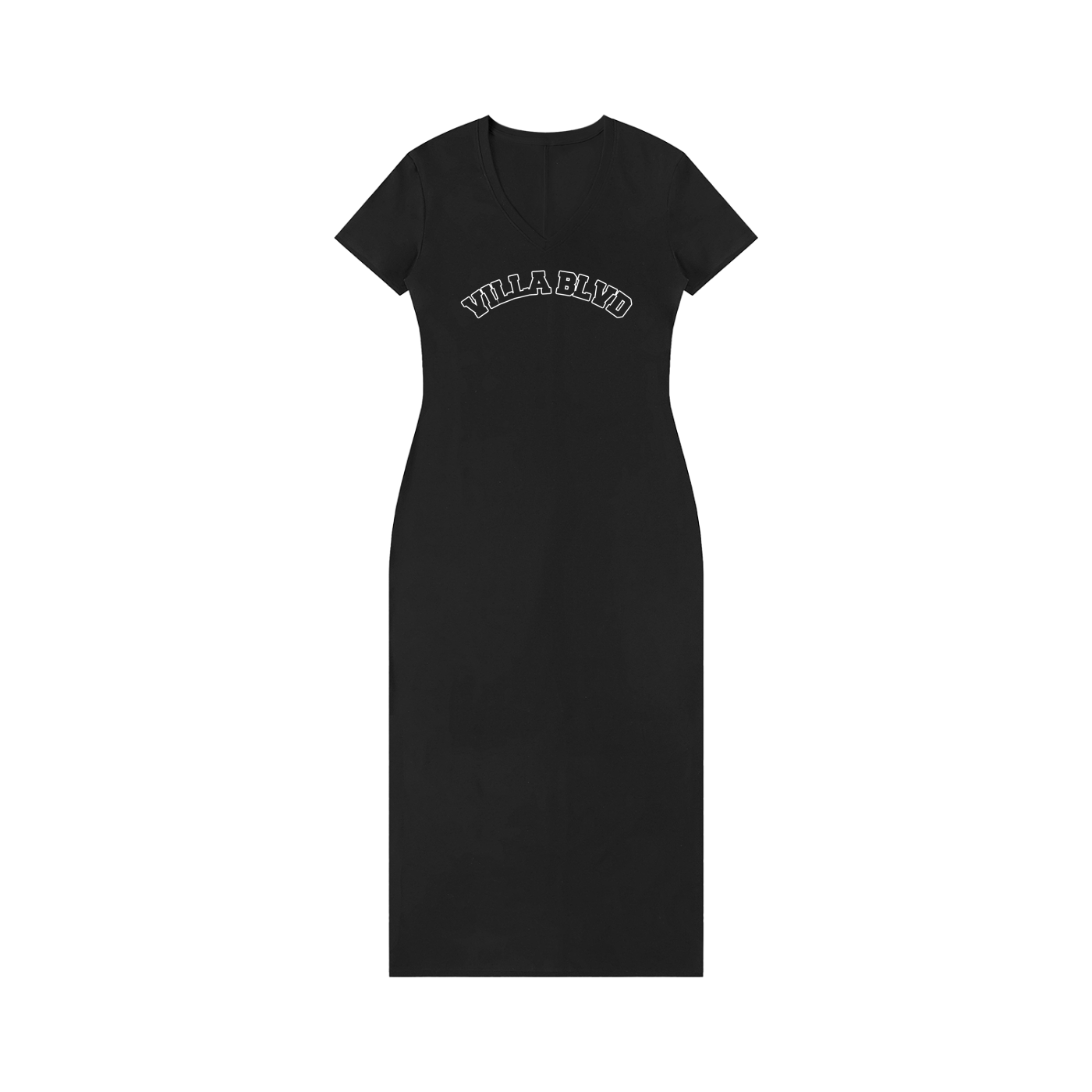Villa Blvd V-Neck Varsity Maxi Dress ☛ Multiple Colors Available ☚