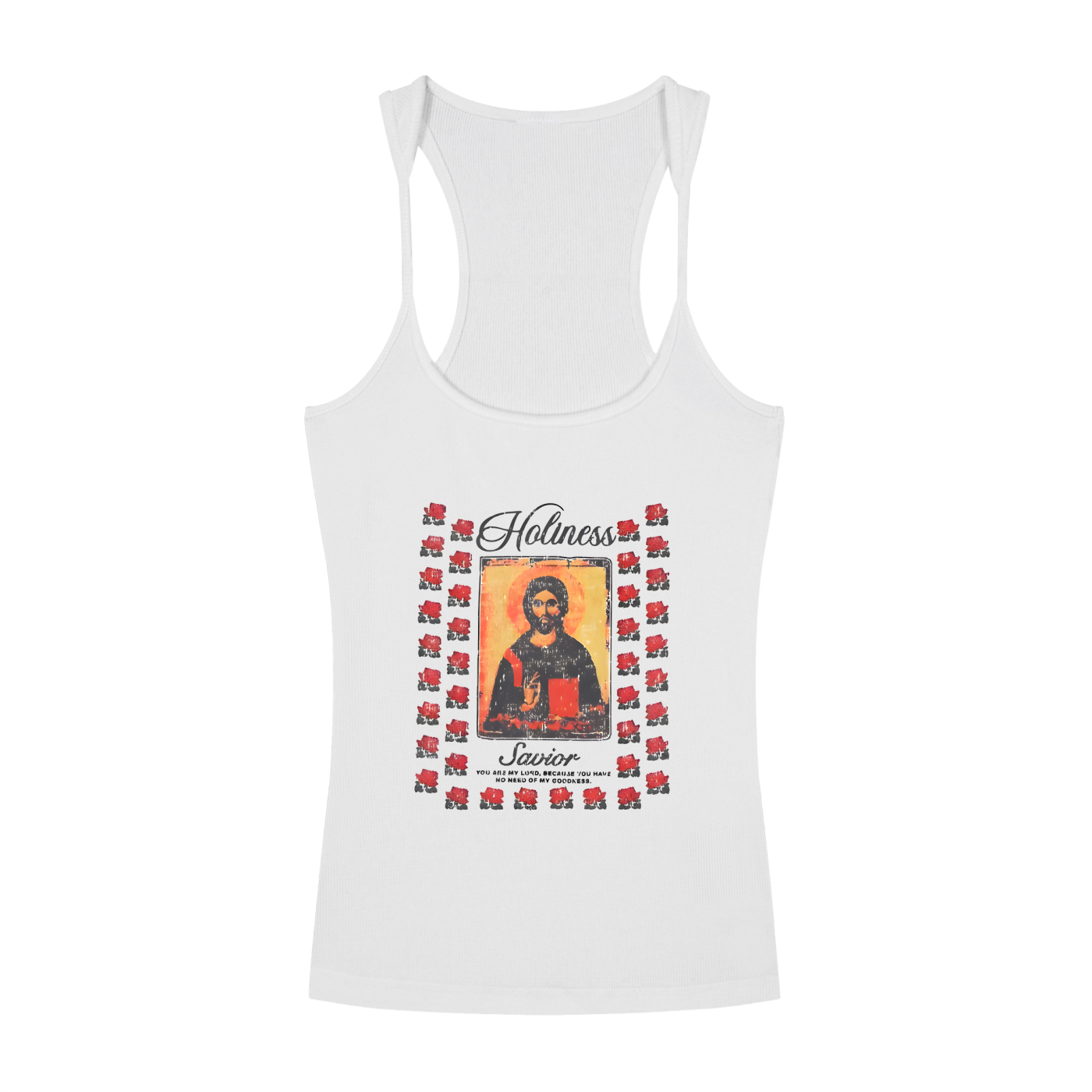 Villa Blvd Holiness Savior Gallery Racerback Tank Top ☛ Multiple Colors Available ☚
