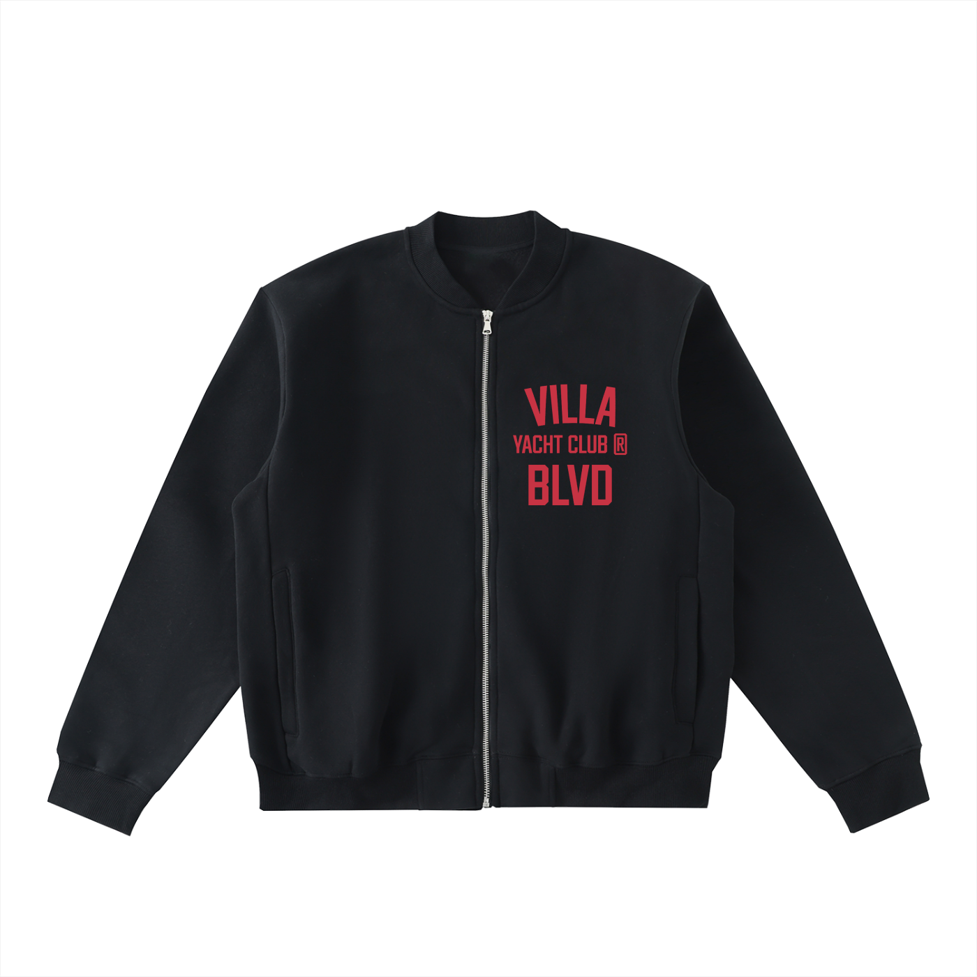 Villa Blvd Yacht Club® Essential Fleeced Varsity Jacket ☛ Multiple Colors Available ☚