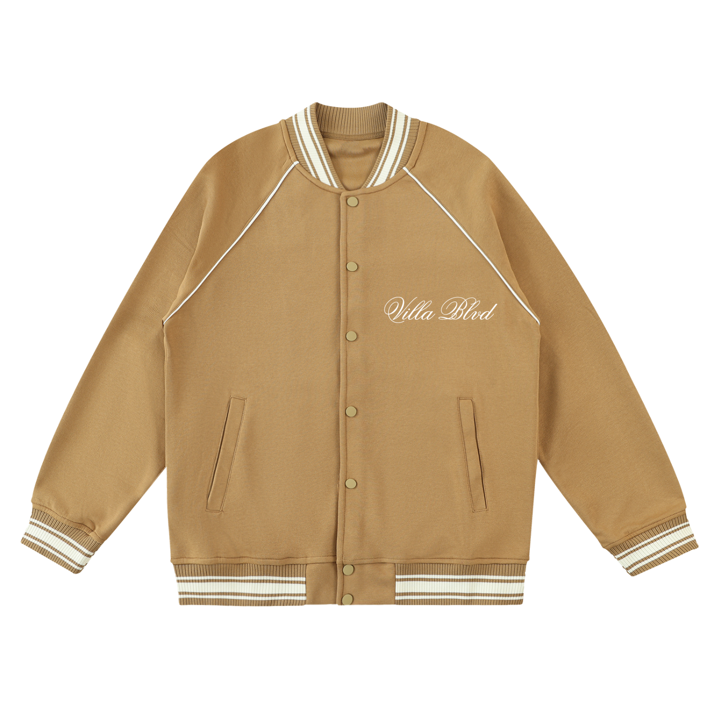 Villa Blvd Avenir Contrast Varsity Jacket ☛ Multiple Colors Available ☚