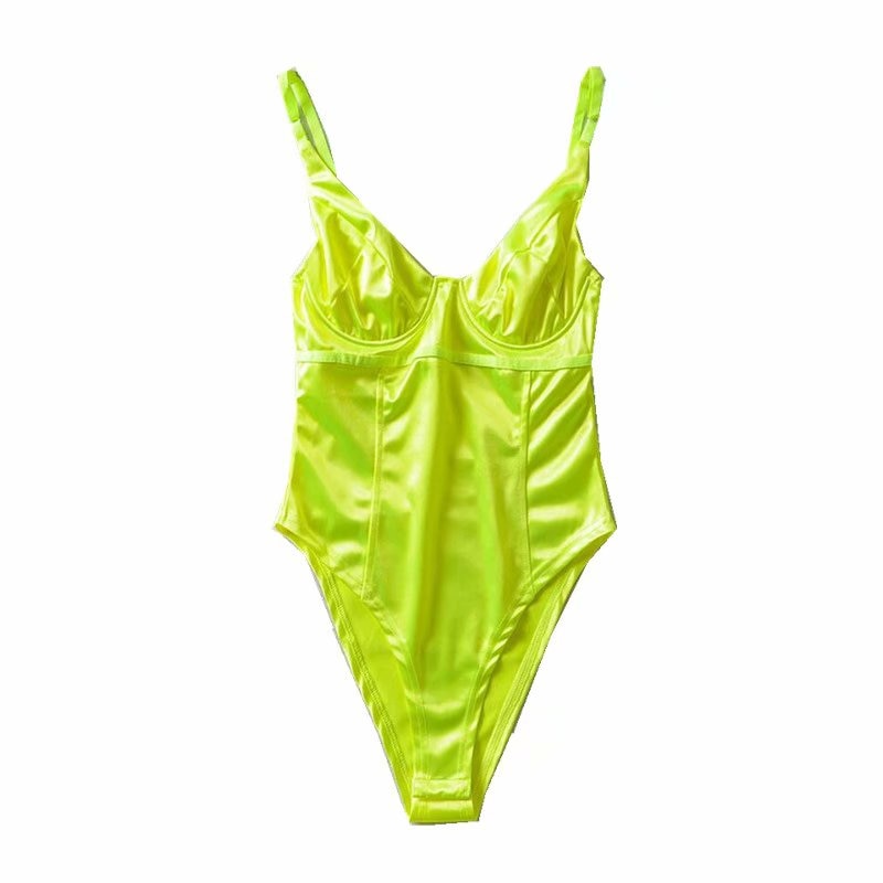 Villa Blvd Fluorescent Cami Bodysuit ☛ Multiple Colors Available ☚