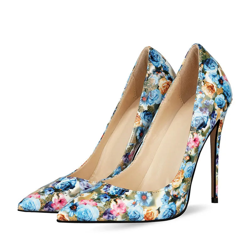 Villa Blvd Floral Bouquet Heels ☛ Multiple Colors Available ☚