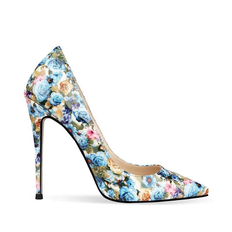 Villa Blvd Floral Bouquet Heels ☛ Multiple Colors Available ☚