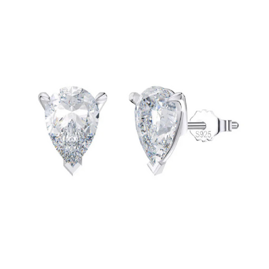 Villa Blvd Certified Pear Cut Moissanite Earrings