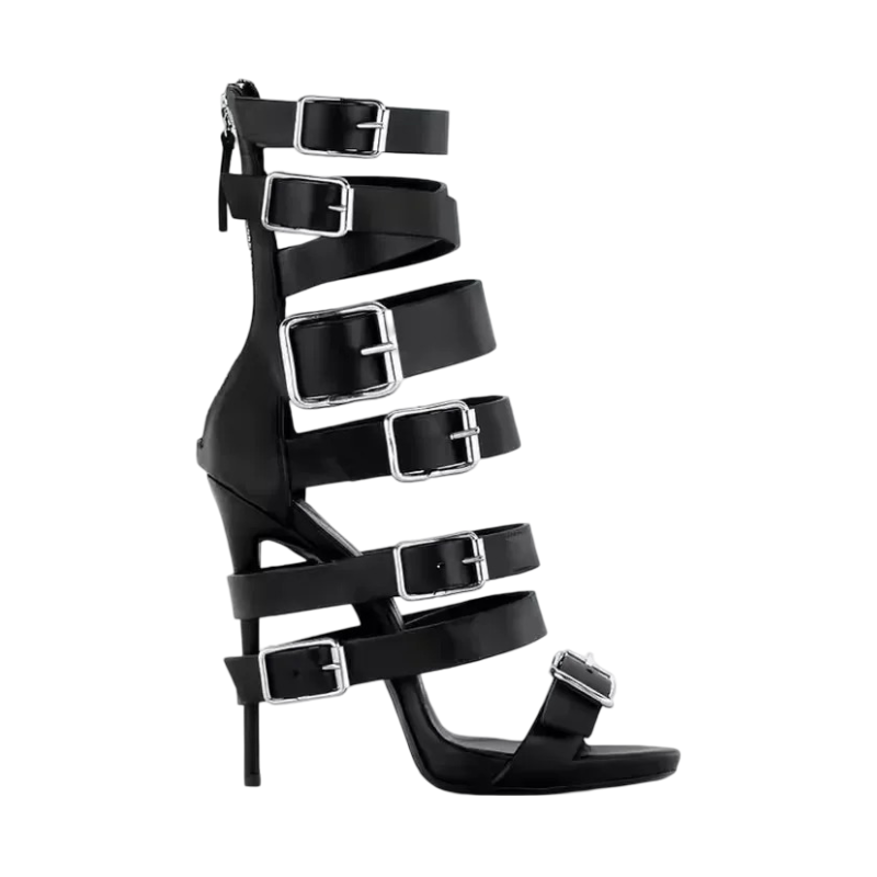 Villa Blvd All Metal Buckle Strap Sandals