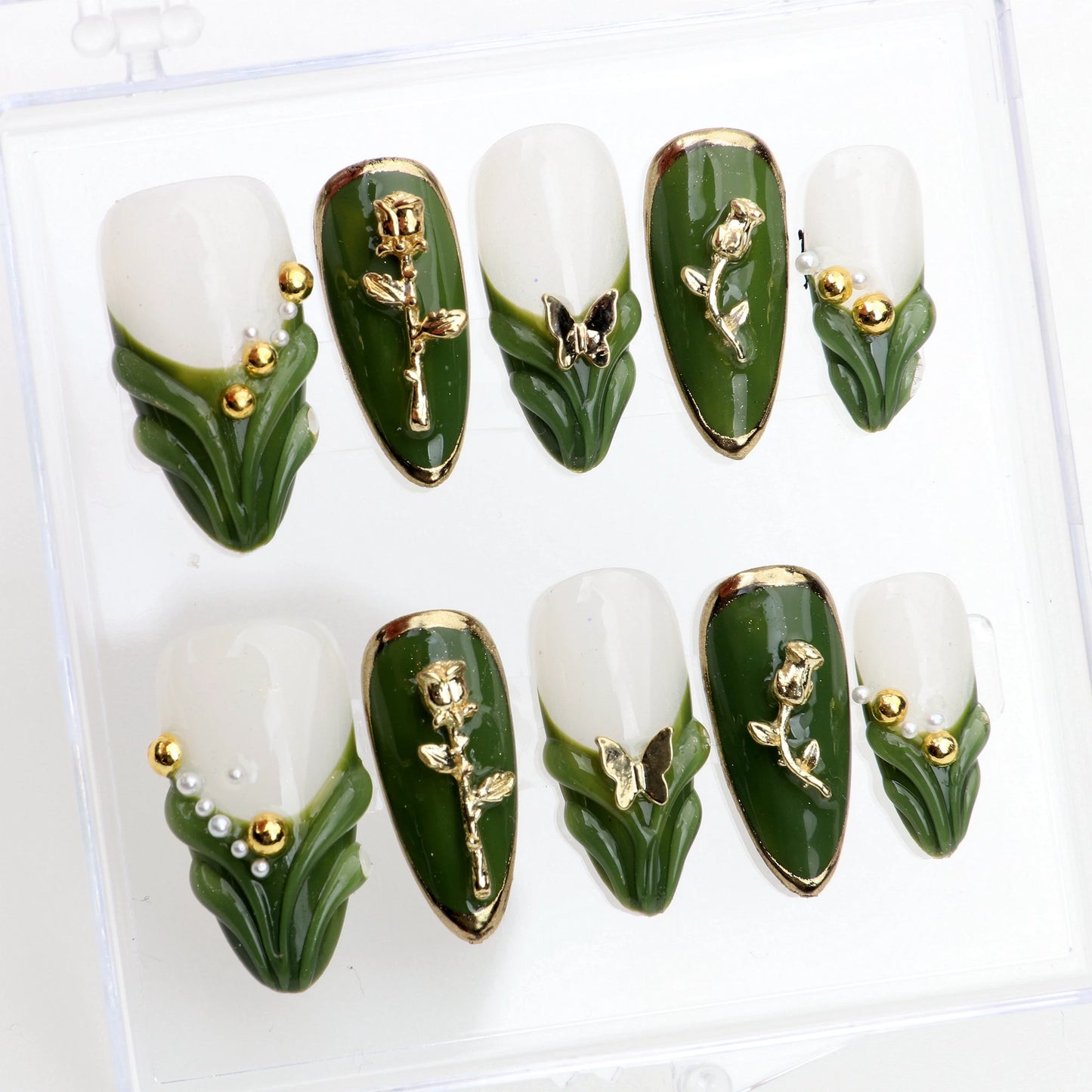 Villa Blvd Jade Fleur Almond Luxe Set ☛ Multiple Sizes Available ☚