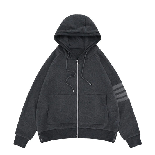 Villa Blvd Oxford Striped Hoodie ☛ Multiple Colors Available ☚