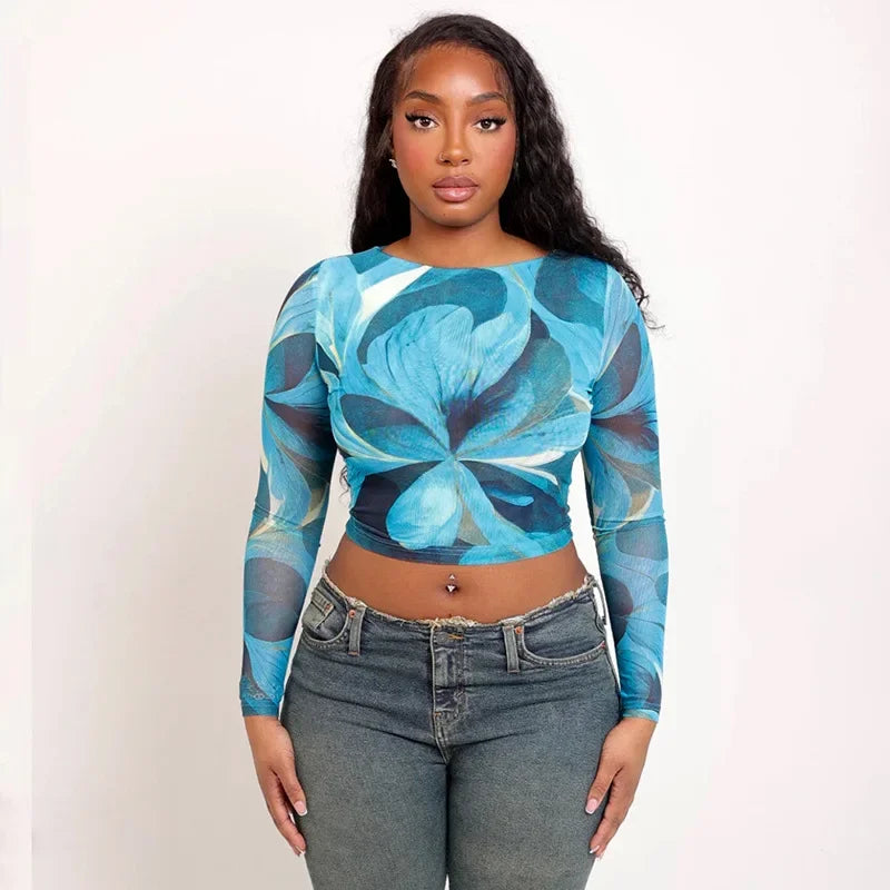 Villa Blvd Floral Mesh Tee ☛ Multiple Colors Available ☚