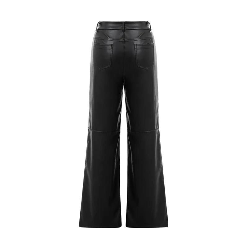 Villa Blvd Leather Flare Pants