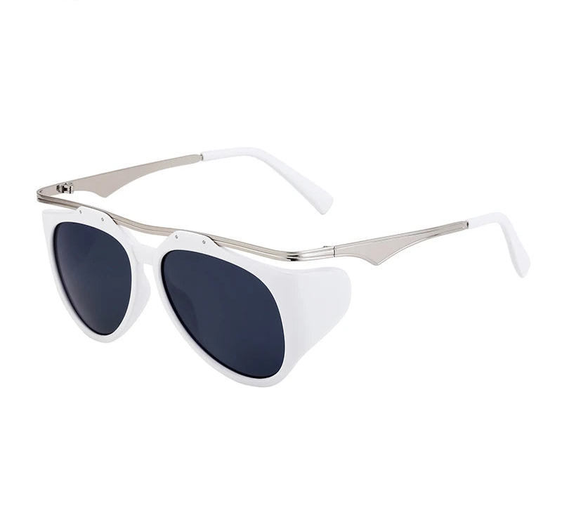 Villa Blvd Oversized Side-Panel Metal Rim Sunglasses ☛ Multiple Colors Available ☚