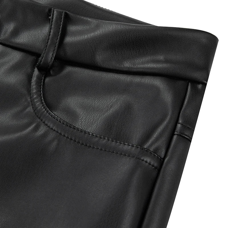 Villa Blvd Leather Flare Pants