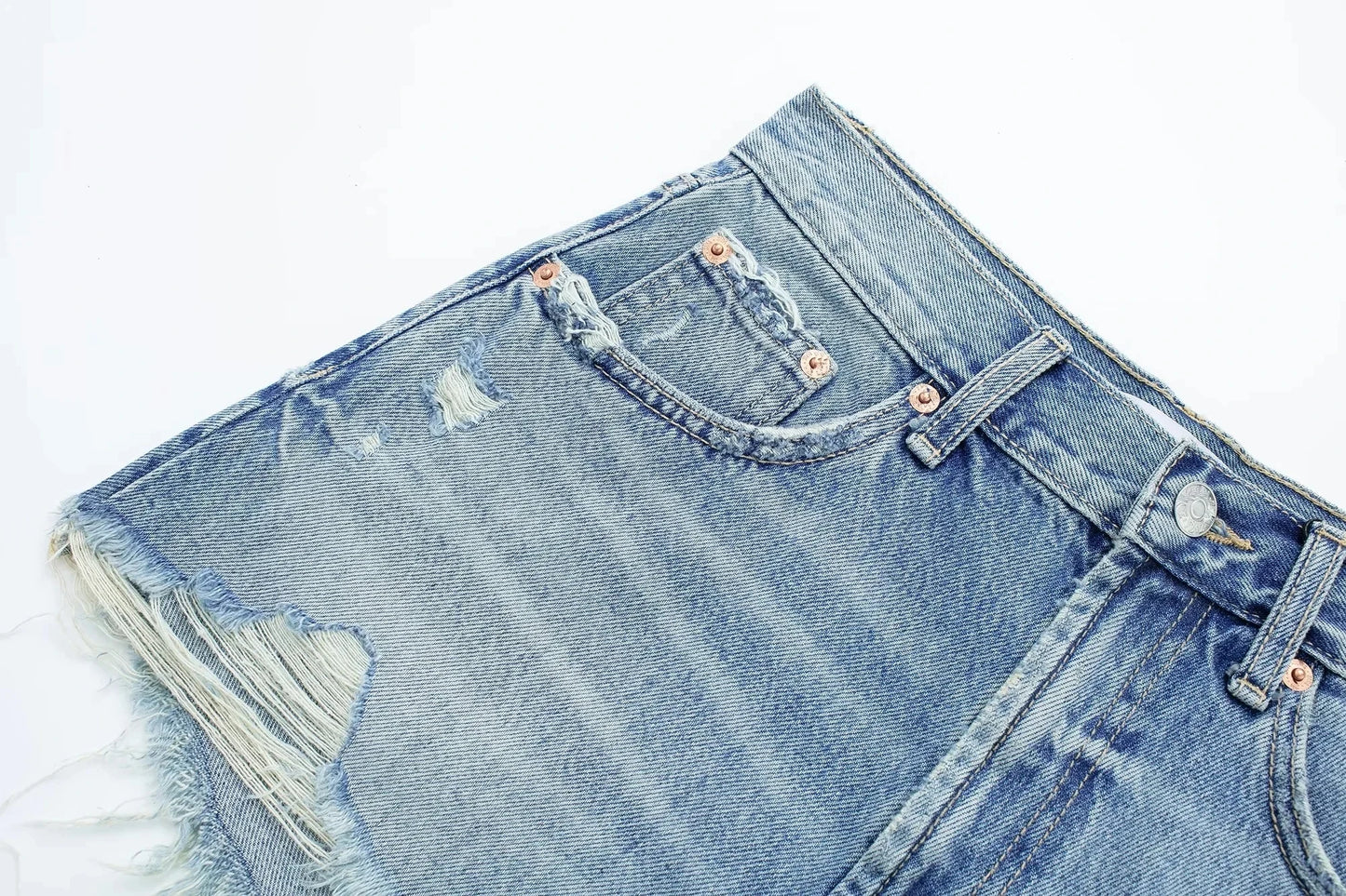 Villa Blvd Distressed Denim Jean Shorts ☛ Multiple Colors Available ☚