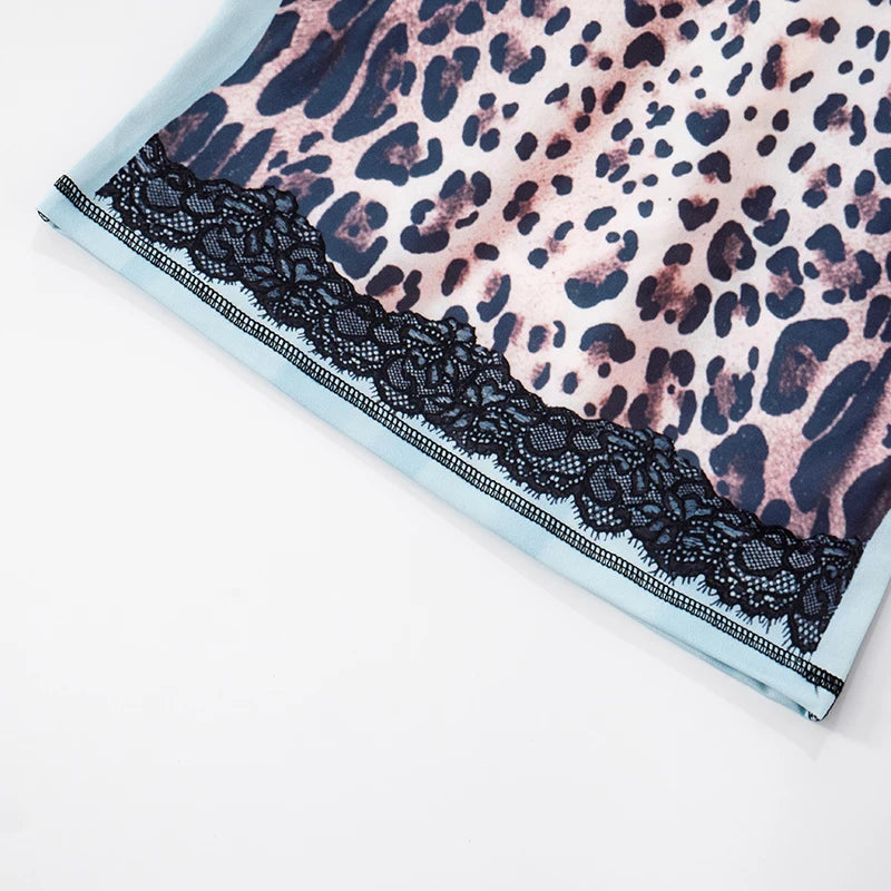 Villa Blvd Leopard Vintage Lace T-Shirt