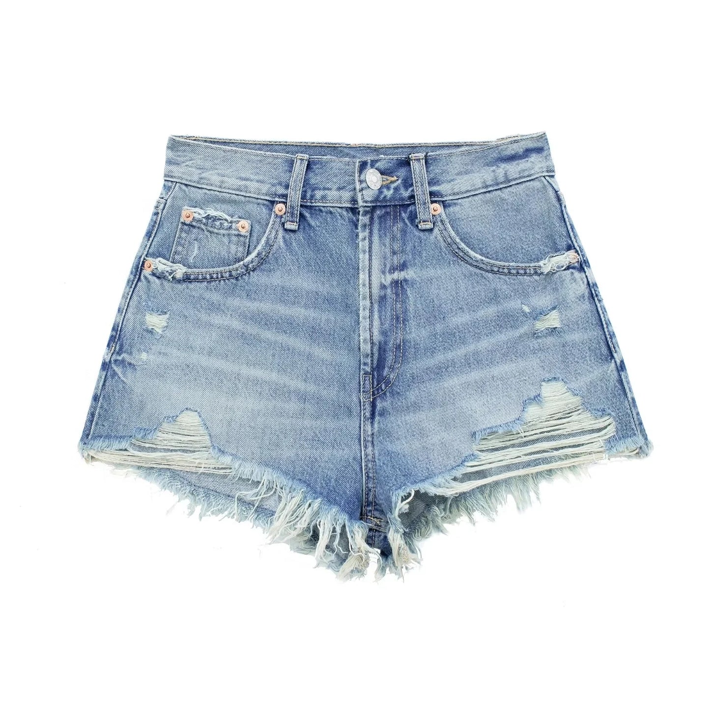 Villa Blvd Distressed Denim Jean Shorts ☛ Multiple Colors Available ☚