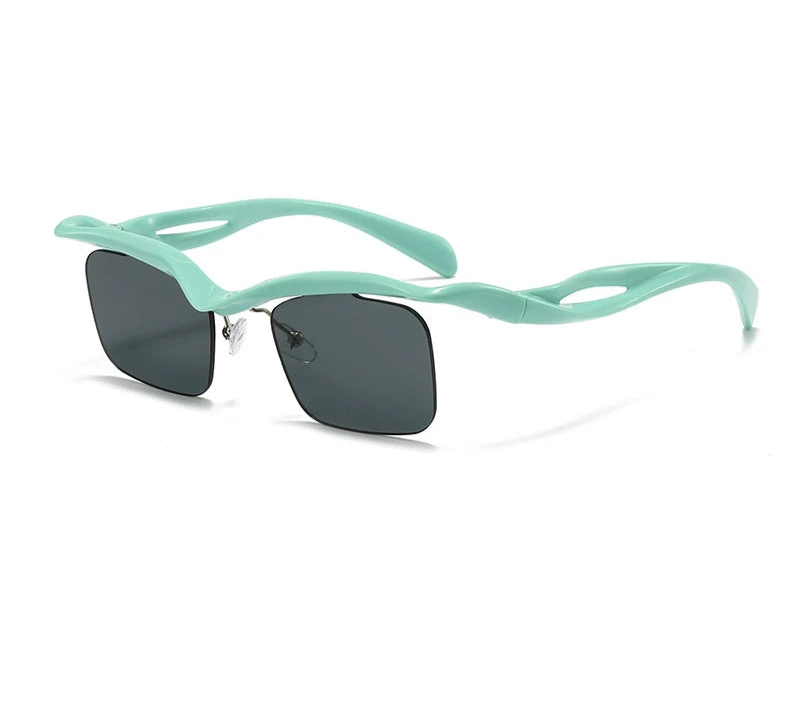 Villa Blvd Split Rim Square Sunglasses ☛ Multiple Colors Available ☚