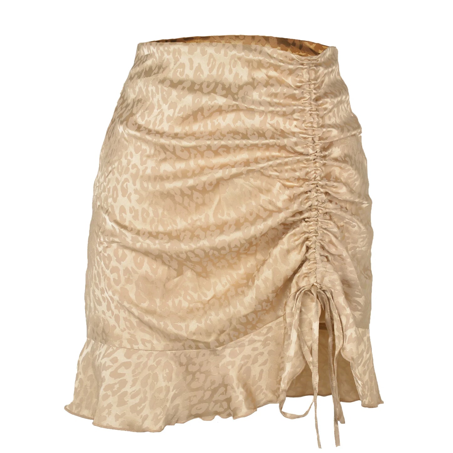 Villa Blvd Ruffle Jacquard Satin Skirt ☛ Multiple Colors Available ☚