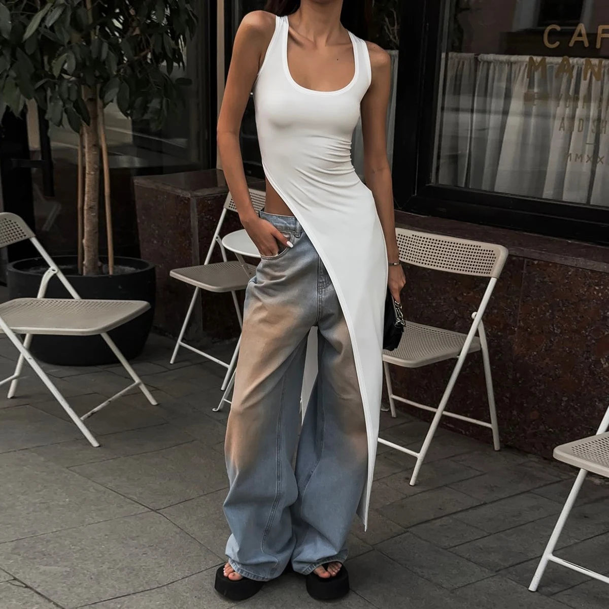 Villa Blvd High Slit Maxi Tank ☛ Multiple Colors Available ☚