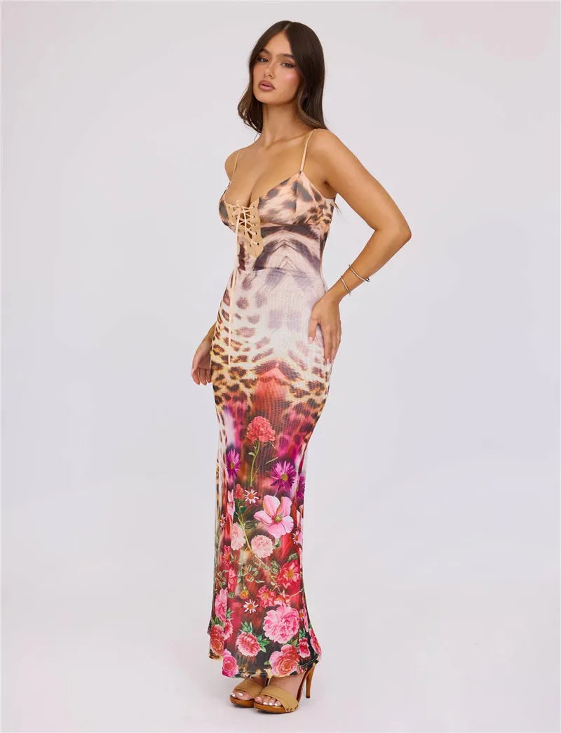 Villa Blvd Floral Kitten Camisole Dress