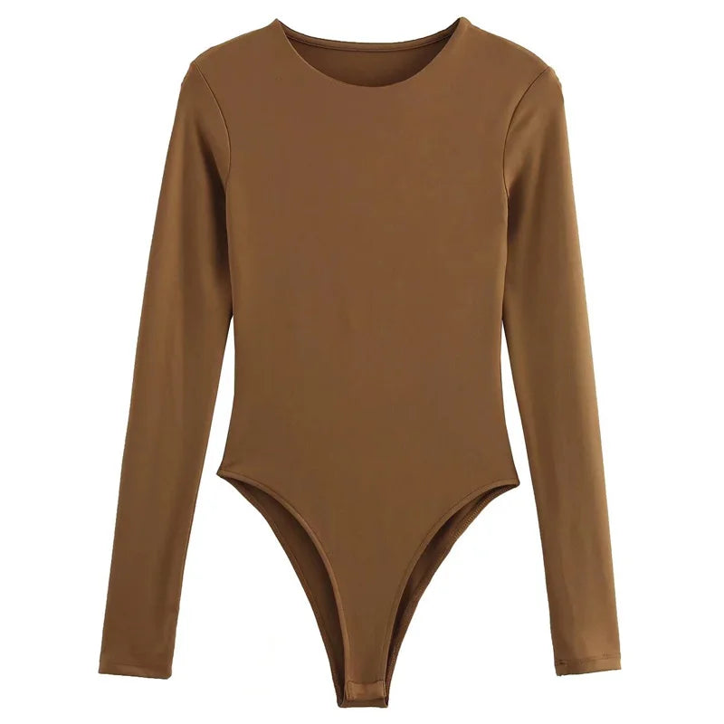 Villa Blvd Solid Shaped Bodysuit ☛ Multiple Colors Available ☚