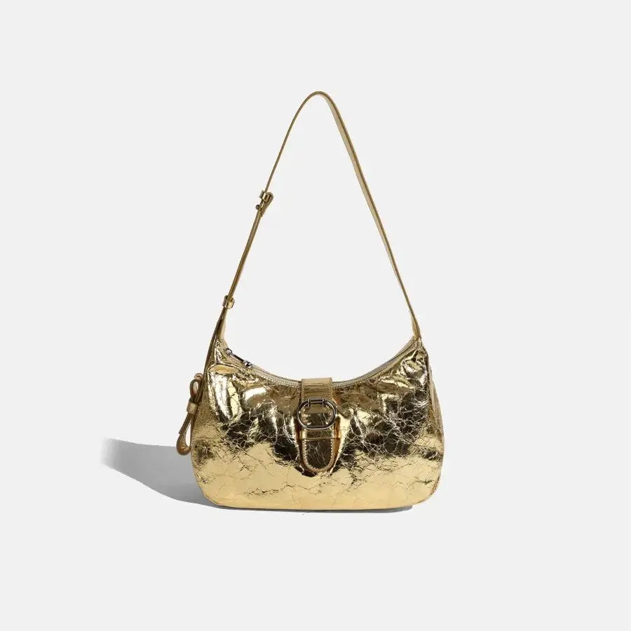 Villa Blvd Creased Metallic Lunar Handbag ☛ Multiple Colors Available ☚