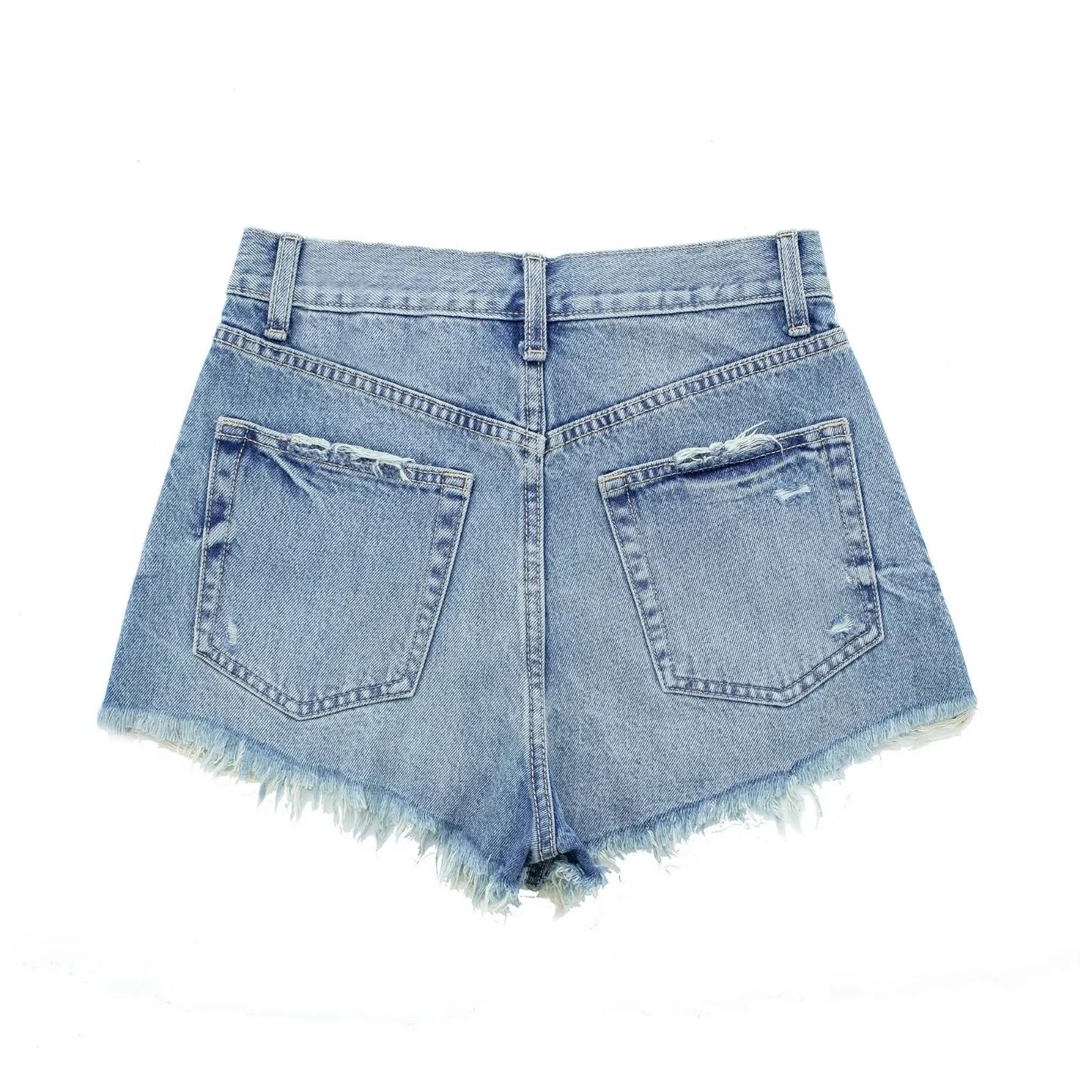 Villa Blvd Distressed Denim Jean Shorts ☛ Multiple Colors Available ☚