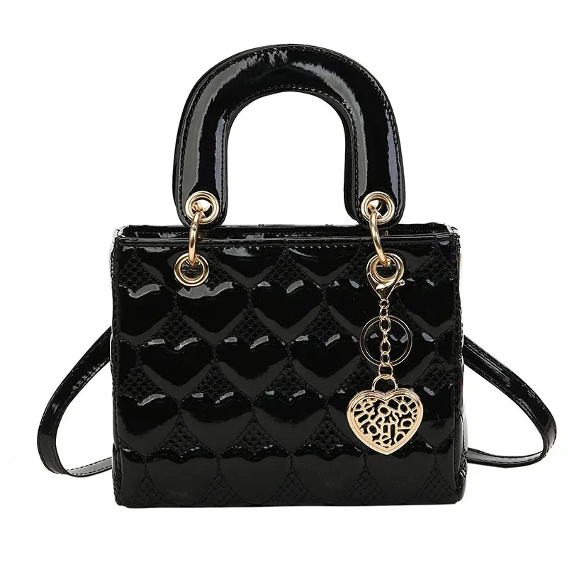 Villa Blvd Classic Quilted Hearts Handbag ☛ Multiple Sizes & Colors Available ☚