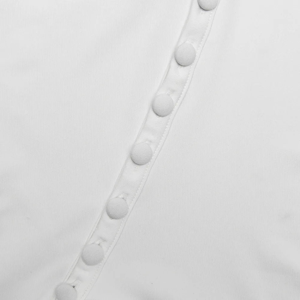 Villa Blvd Buttoned Ruffled Mini Dress ☛ Multiple Colors Available ☚