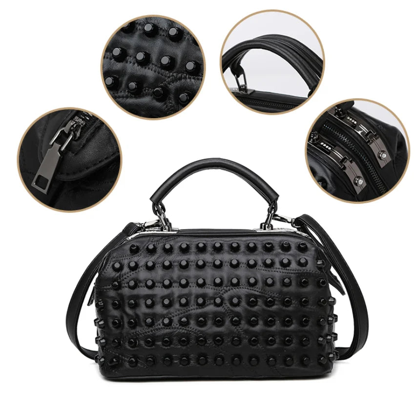 Villa Blvd Rivet Drops Handbag ☛ Multiple Sizes Available ☚