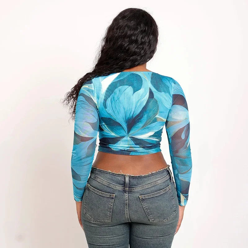 Villa Blvd Floral Mesh Tee ☛ Multiple Colors Available ☚