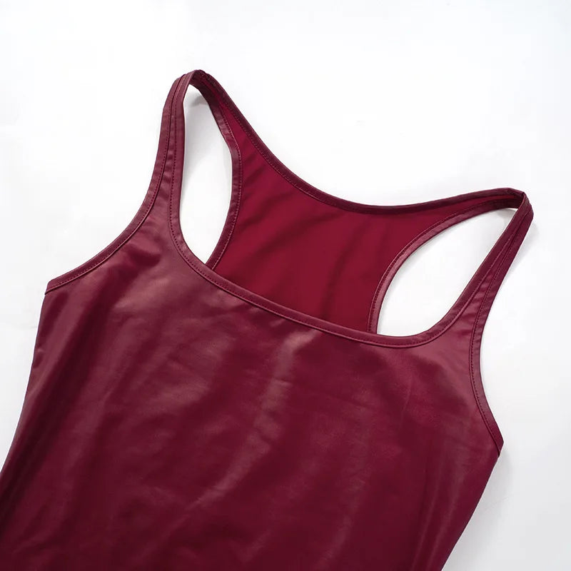 Villa Blvd Vegan Leather Square Tank ☛ Multiple Colors Available ☚