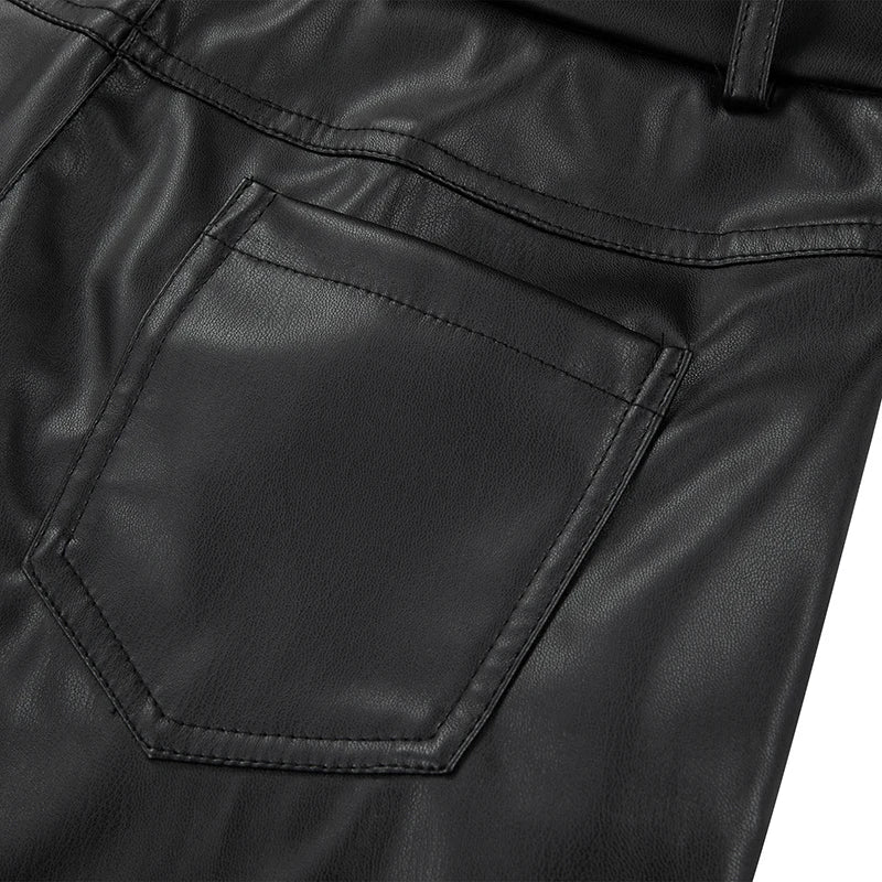 Villa Blvd Leather Flare Pants