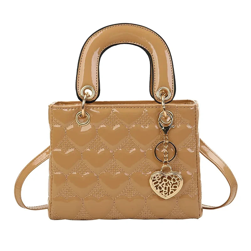 Villa Blvd Classic Quilted Hearts Handbag ☛ Multiple Sizes & Colors Available ☚