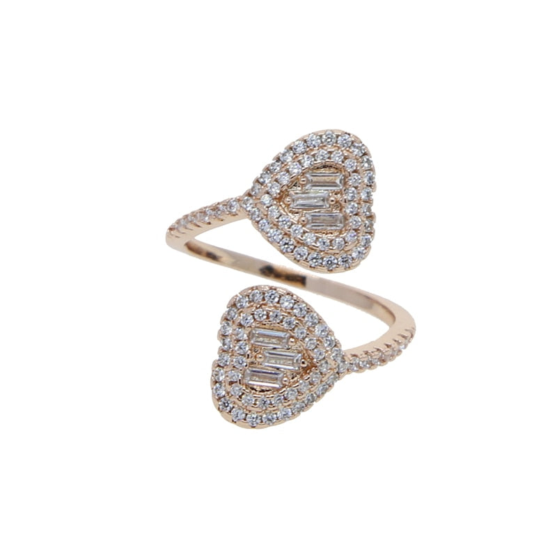 Villa Blvd Double Hearts Ring ☛ Multiple Colors Available ☚