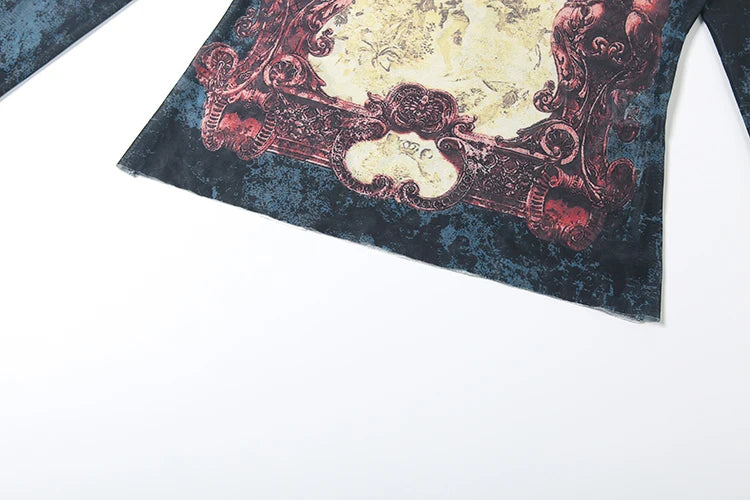 Villa Blvd Vintage Antique Mesh Tee