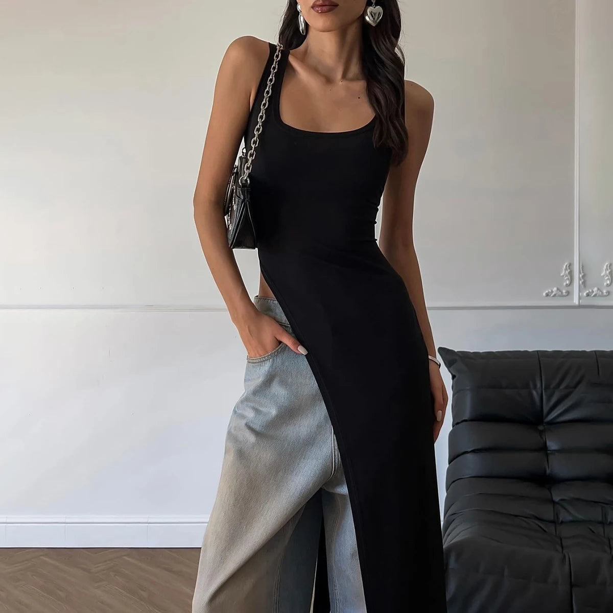 Villa Blvd High Slit Maxi Tank ☛ Multiple Colors Available ☚