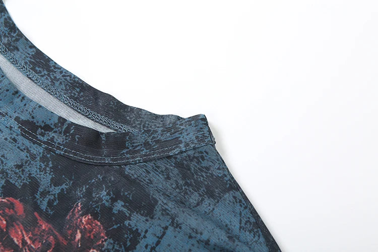 Villa Blvd Vintage Antique Mesh Tee